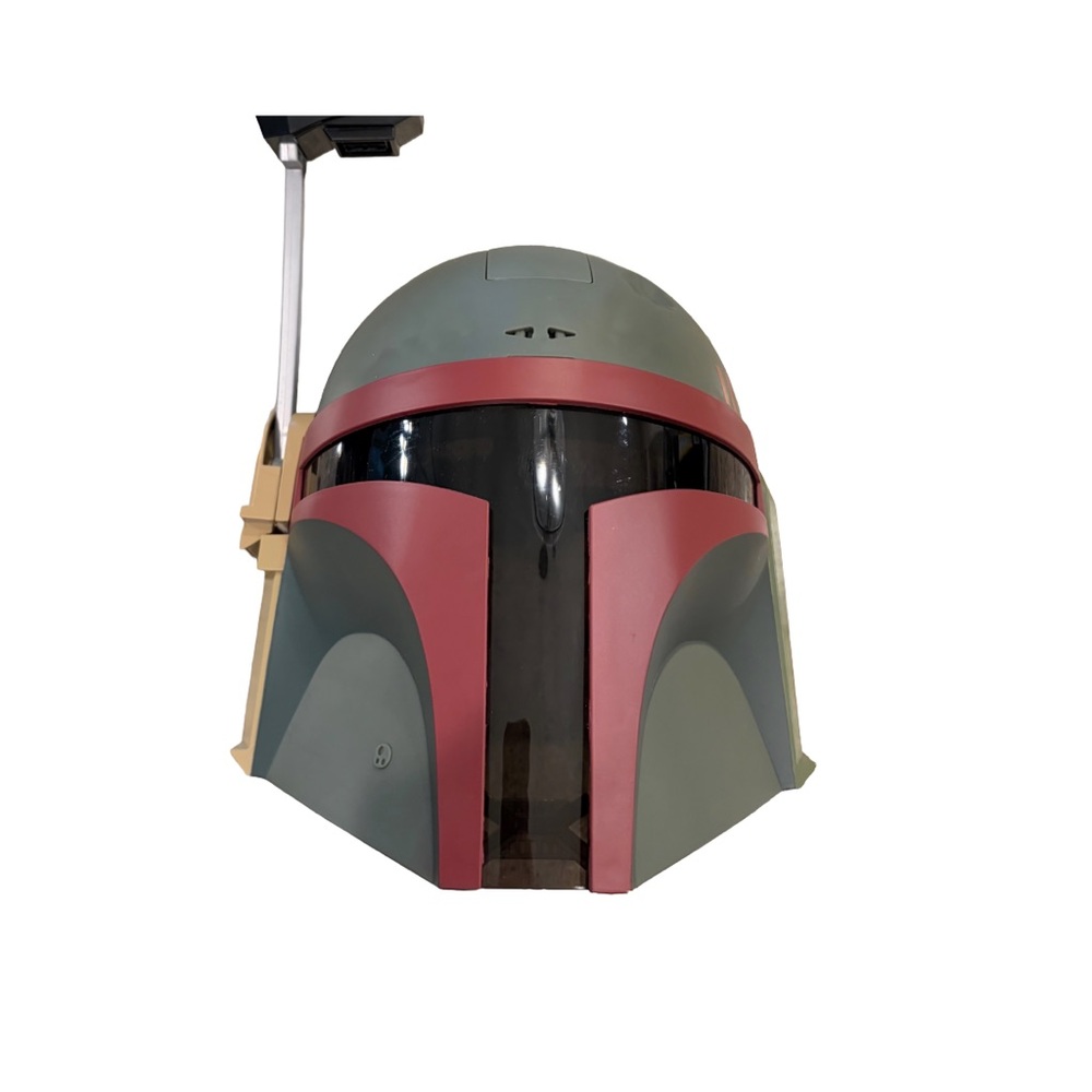 Boba Fett Helmet with Red and Gray Accents